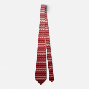 Cravate Motif rayé rouge