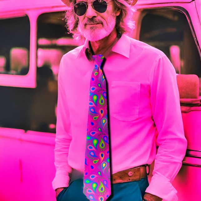 Cravate motif rose pourpre (Créateur téléchargé)