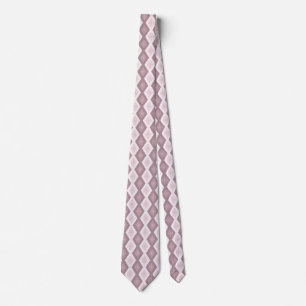 Cravate motif rose quartz rose diamant