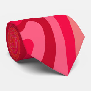 Cravate Motif rose rouge artistique amusant
