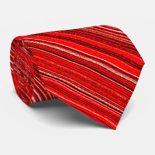 Cravate Motif rouge, blanc et noir