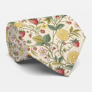 Cravate Motif rustique Terreux de Fraise & d'Agrumes (3)