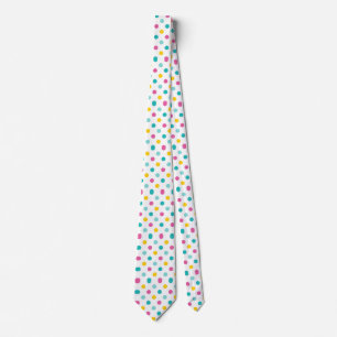 Cravate Motif sans couture à pois colorés