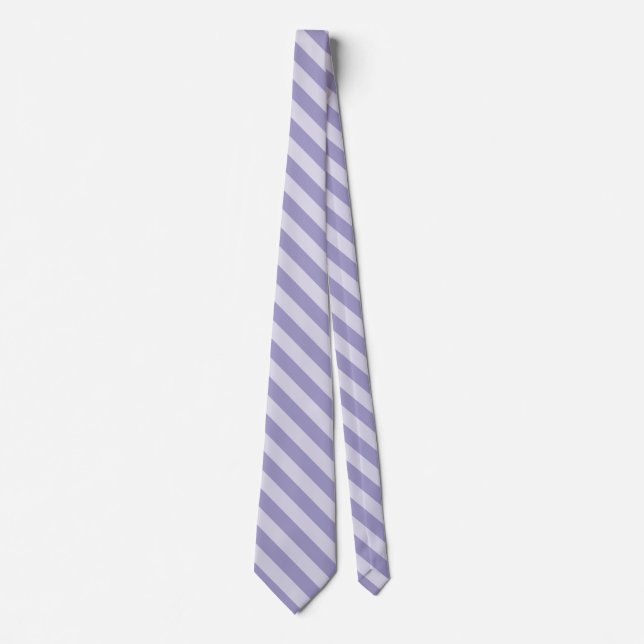 Cravate Motif sans couture à rayures violettes (Devant)
