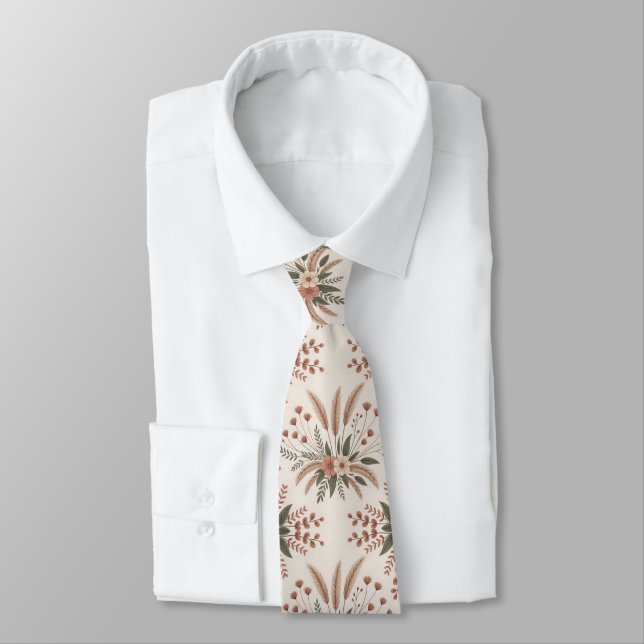 Cravate Motif sans couture bohème esthétique moderne (Attaché)