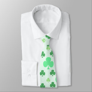 Cravate Motif shamrock