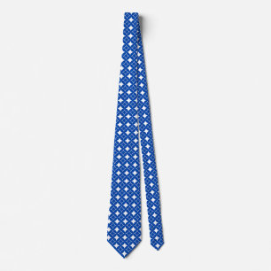 Cravate Motif shippo bleu et blanc