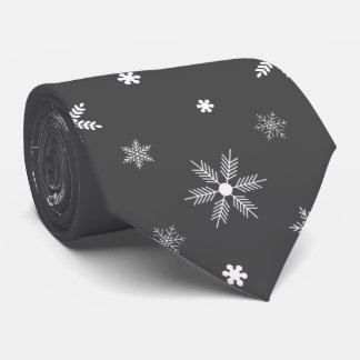 Cravate motif souple de flocons