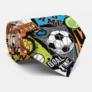 Cravate Motif sportif avec ballons