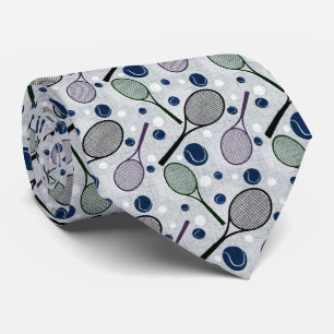 Cravate Motif sportif pour les amateurs de tennis.