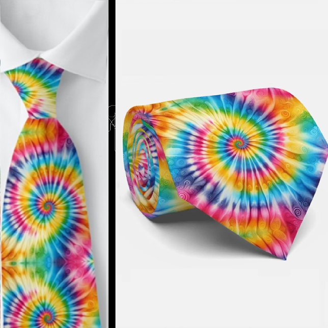 Cravate Motif Tie-Dye Psychédélique (Créateur téléchargé)