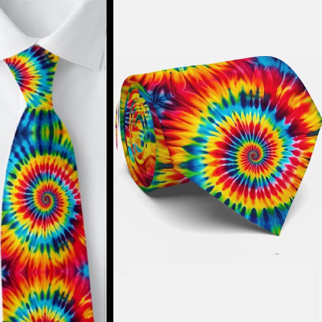 Cravate Motif Tie-Dye Psychédélique (Créateur téléchargé)