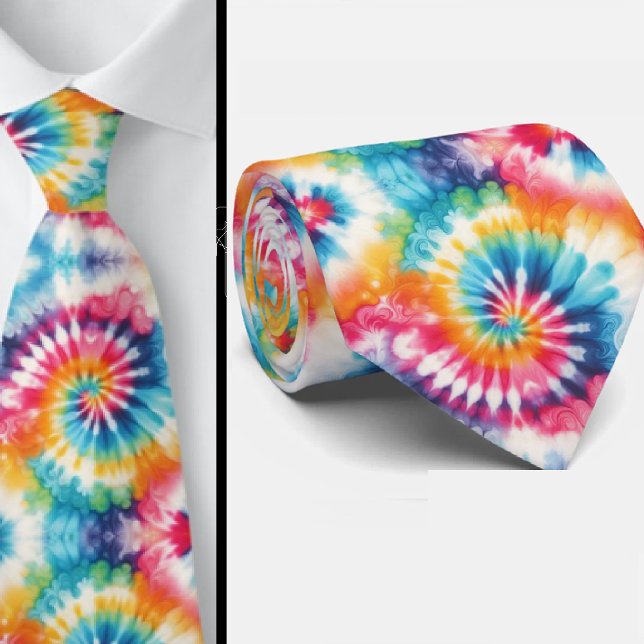 Cravate Motif Tie-Dye Psychédélique (Créateur téléchargé)