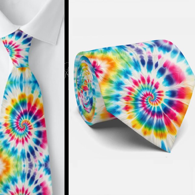 Cravate Motif Tie-Dye Psychédélique (Créateur téléchargé)