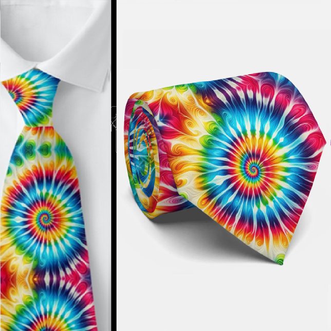Cravate Motif Tie-Dye Psychédélique (Créateur téléchargé)
