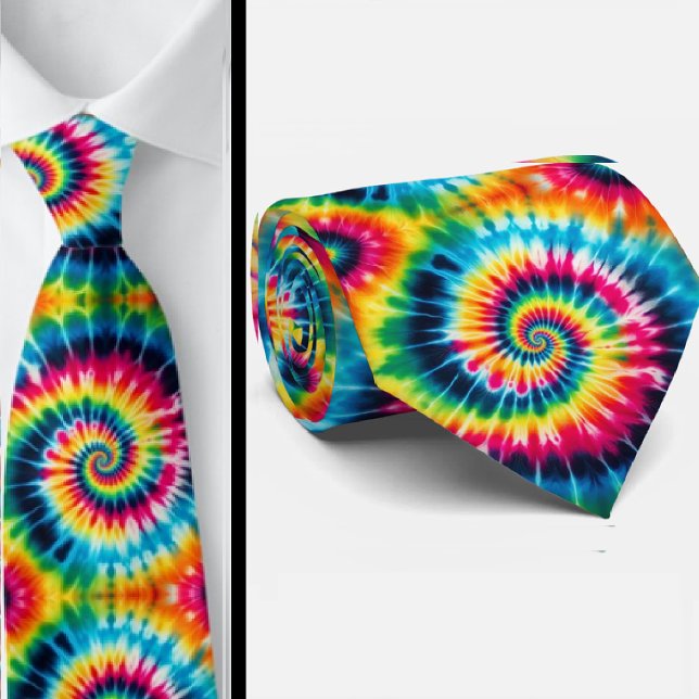Cravate Motif Tie-Dye Psychédélique (Créateur téléchargé)