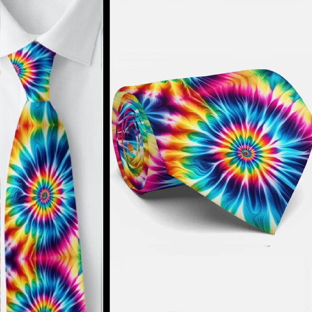 Cravate Motif Tie-Dye Psychédélique (Créateur téléchargé)