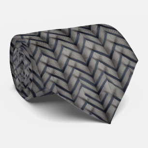 Cravate Motif Tissé en Chevron Classique