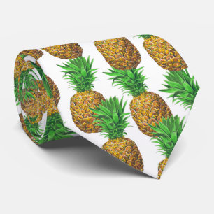 Cravate Motif transparent avec ananas