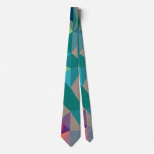 Cravate Motif triangle abstrait coloré, Moderne