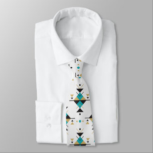 Cravate Motif tribal du sud-ouest géométrique coloré