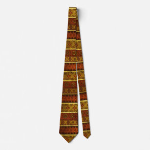 Cravate Motif tribal ethnique africain coloré