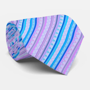 Cravate motif tribal ethnique géométrique d'Amérindien