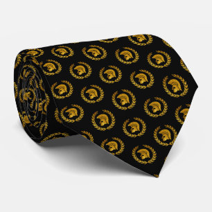 Cravate Motif Trojan de guerrier en or