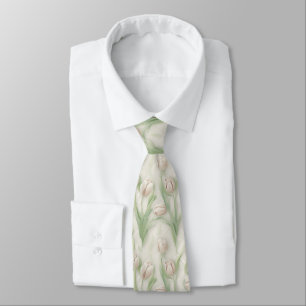 Cravate Motif Tulipe - Élégant Design Floral