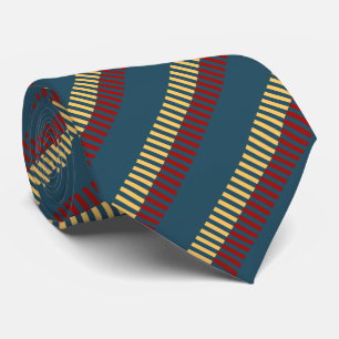 Cravate Motif unique bleu rouge bleu bleu muet