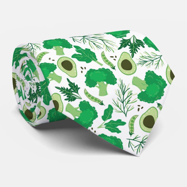 Cravate motif végétal carrelé mignon (Roulé)