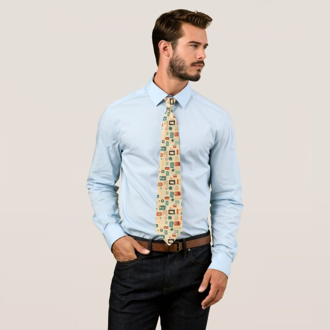 Cravate Motif vintage (En situation)
