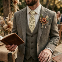 Motif Vintage de Fleur Sauvage et de Vigne Rustiqu