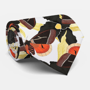 Cravate Motif vintage Moth