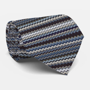 Cravate Motif Wavy multicolore