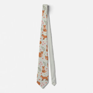 Cravate Motif Whimsical Fox