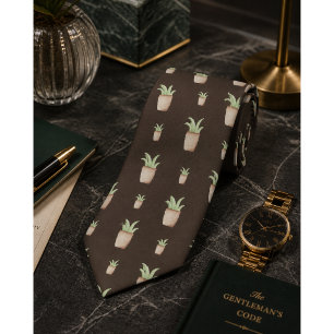 Cravate Motif Wild Cactus