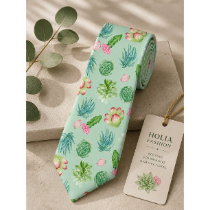 Cravate Motif Wild Cactus