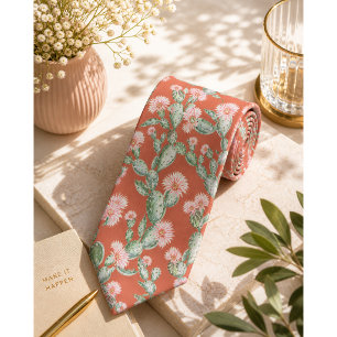 Cravate Motif Wild Cactus