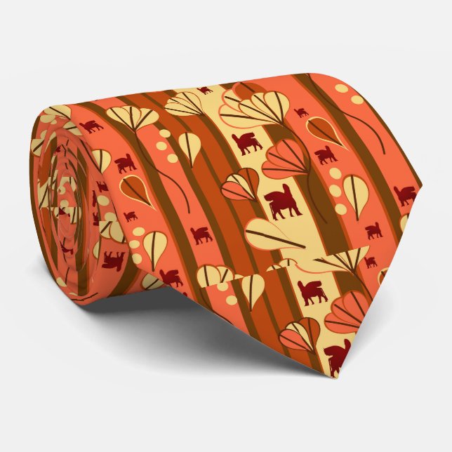 Cravate Motifs lamassu (Roulé)