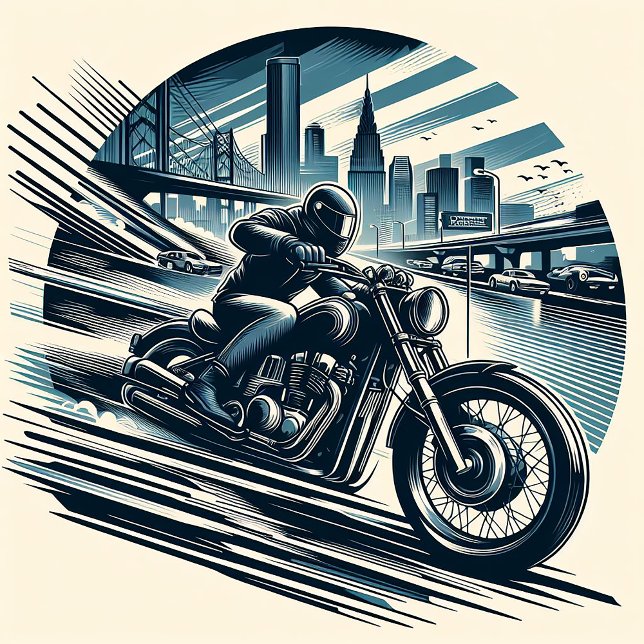 Cravate Moto Motorbike Motorcross Sport (Créateur téléchargé)