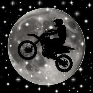 Cravate Motocyclette sur le Moon Motorcross Sport