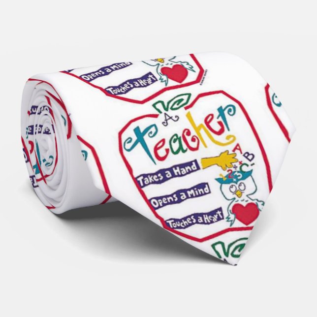 CRAVATE "MOYENS DE DIRE GRAND ENSEIGNANT" ***CRAVATE DE L' (Roulé)