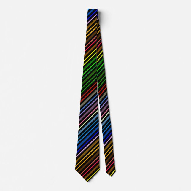 Cravate Multi Color Stripes (Devant)