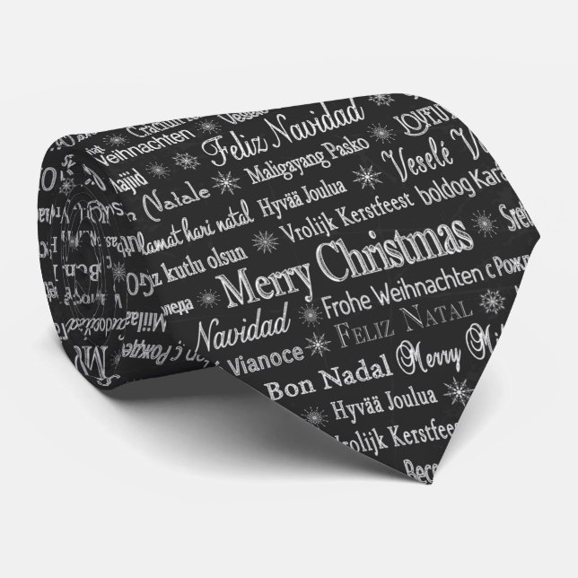 Cravate Multi-language Merry Christmas Thunder_Cove (Roulé)