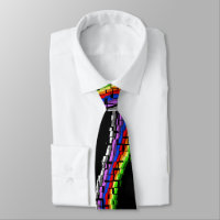 cravate multicolore lumineuse audacieuse de tuile