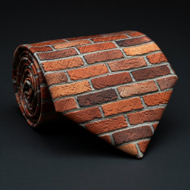 Cravate Mur de briques rouges réaliste (Créateur téléchargé)