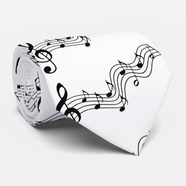 Cravate musicale (Roulé)