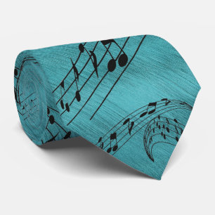 CRAVATE MUSIQUE NOTES-TIE-BLUE