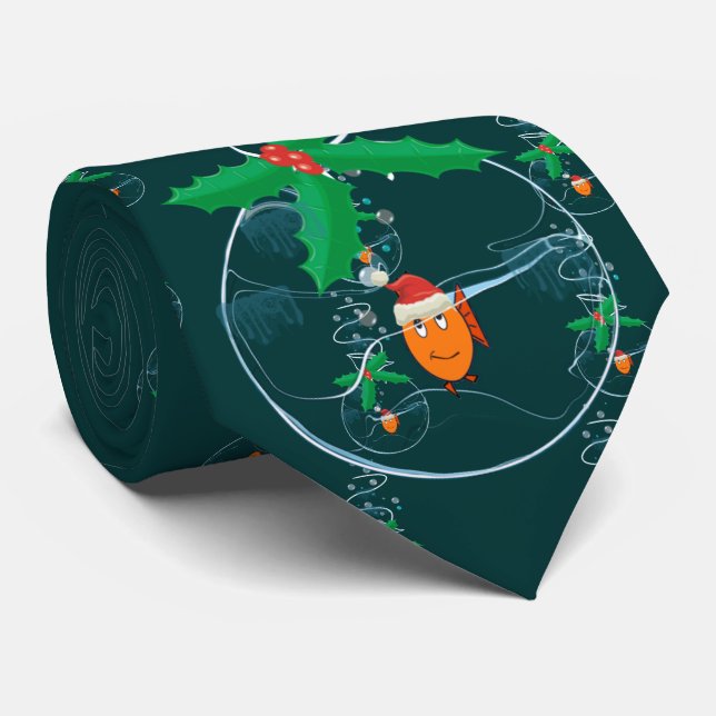 Cravate My Pet Fish - Customisé (Roulé)